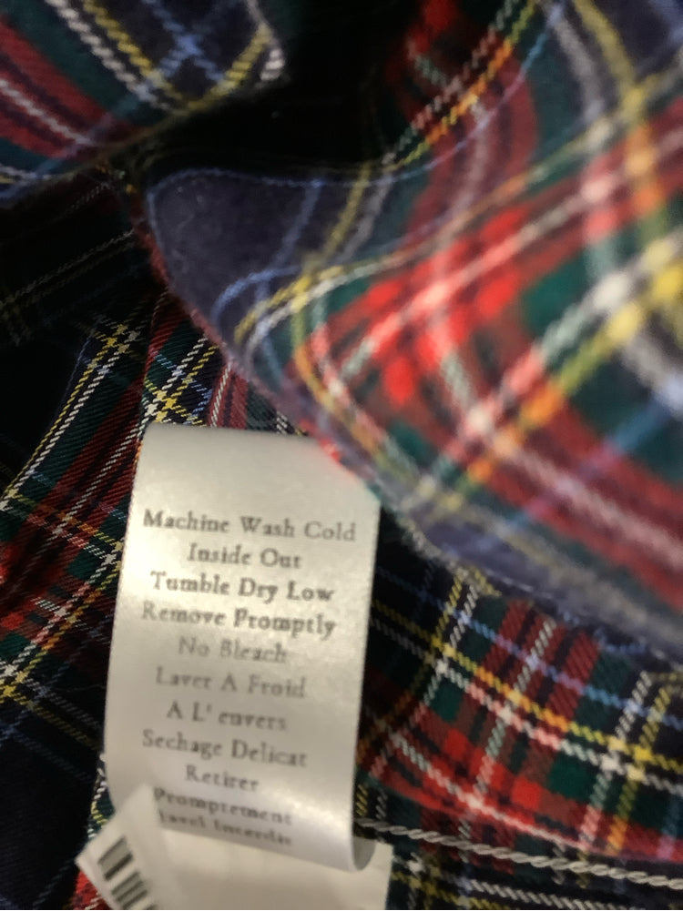 Frank & Eileen Size XL Navy multi Eileen Shirt