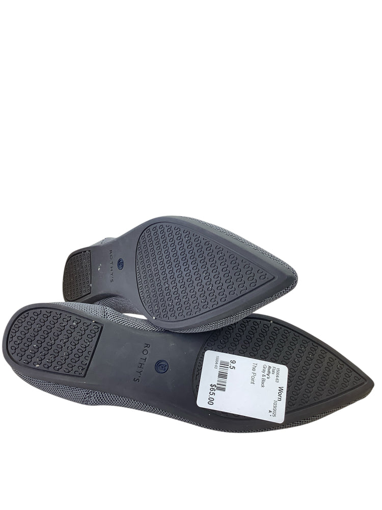 Rothy's Shoe Size 9.5 Gray & Black Flats