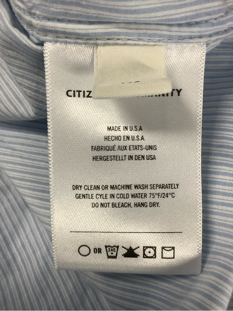 Citizens of Humanity Size XS Blue & White Shirt