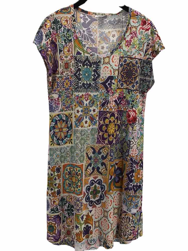 Johnny Was Size M Blue Multi Dress