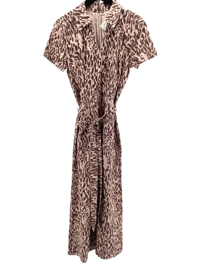 Maeve Size 6 Tan & Brown Colette Jumpsuit