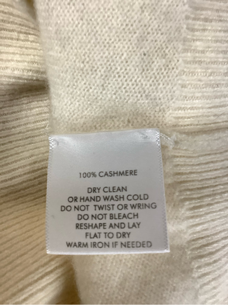 White + Warren Size L White Sweater