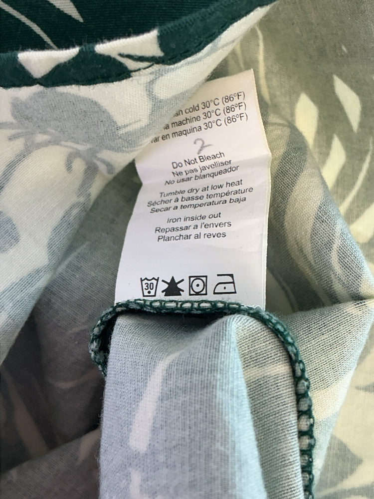 Sundry Size 0 Green & Cream Dress