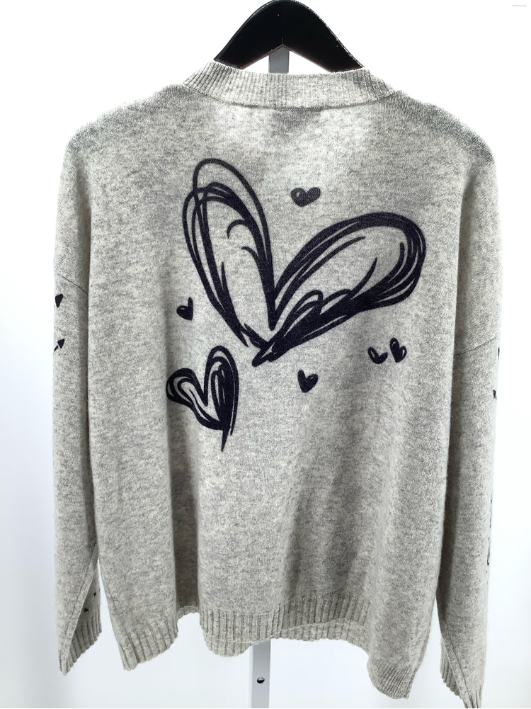 Pure Amici Size XL Gray & Black Sweater