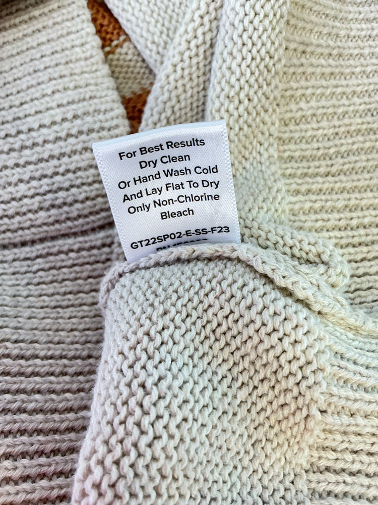 Evereve Size XS Tan & Brown Sweater