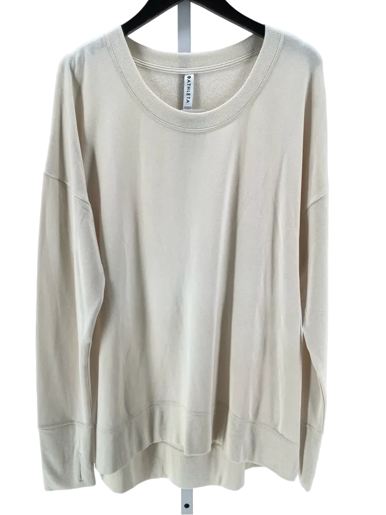 Athleta Size XLT Cream Sweatshirt