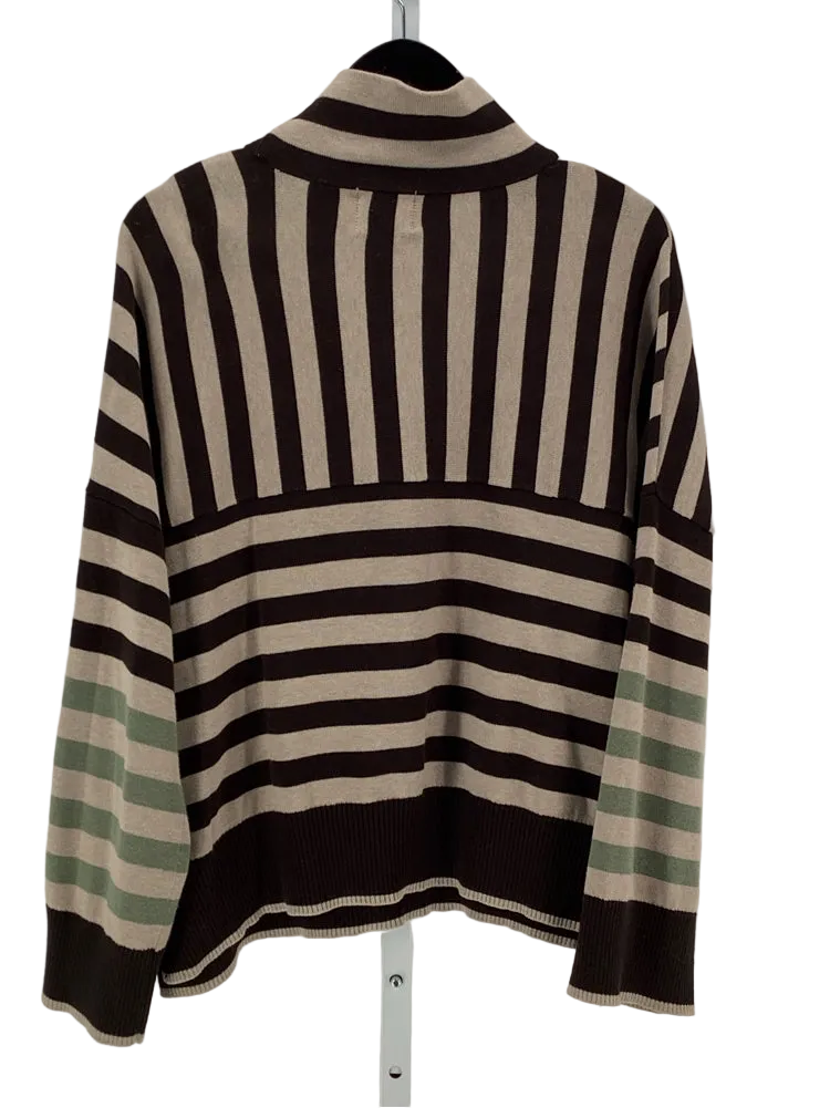 WISPR Size M Brown & Tan Turtleneck