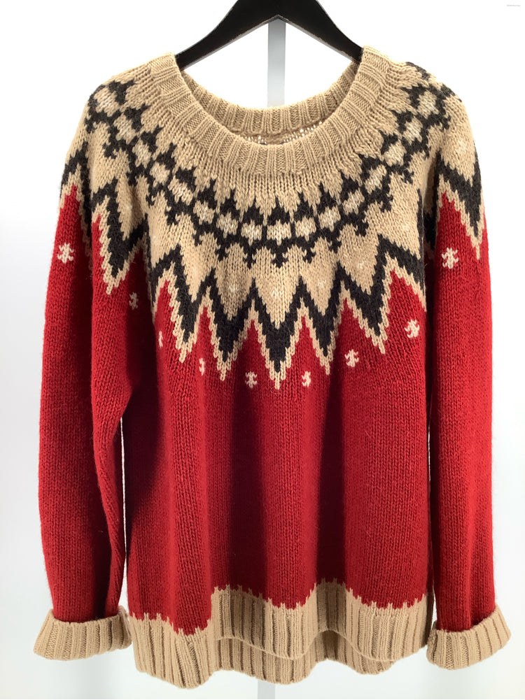 Polo Ralph Lauren Size XXL Tan Multi Fair Isle Sweater