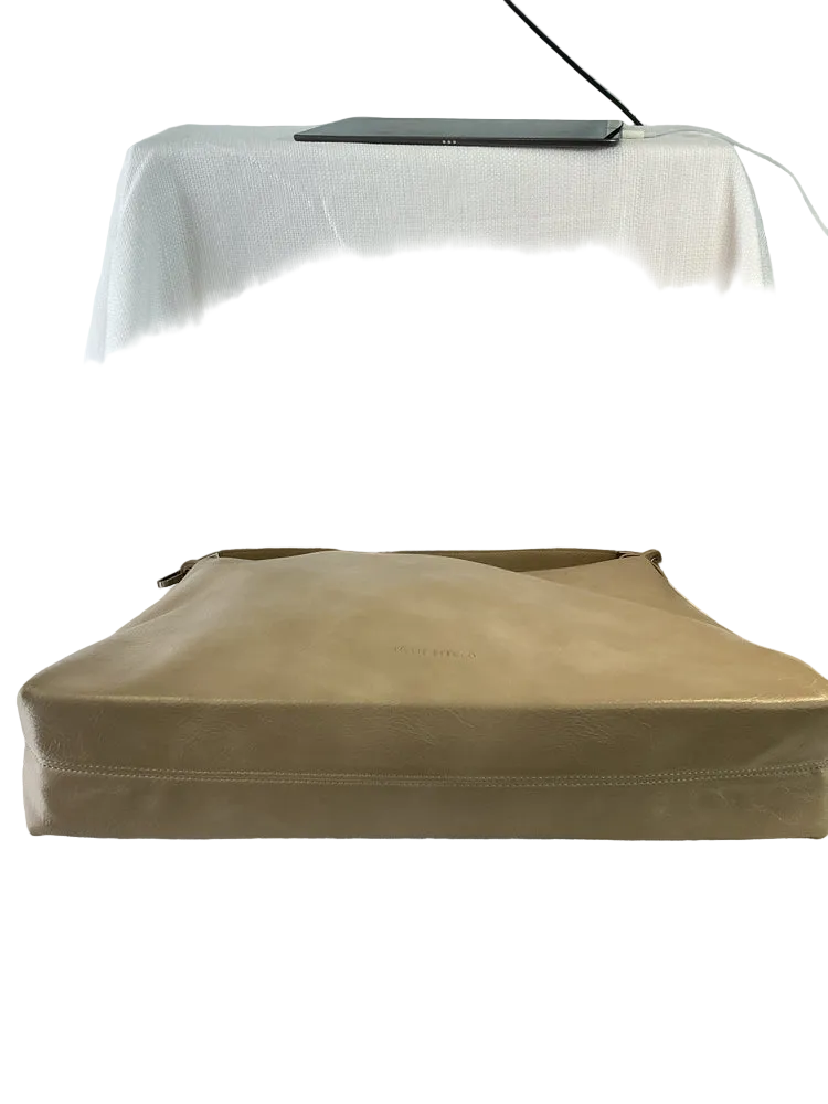 Melie Bianco Tan Charlie Handbags