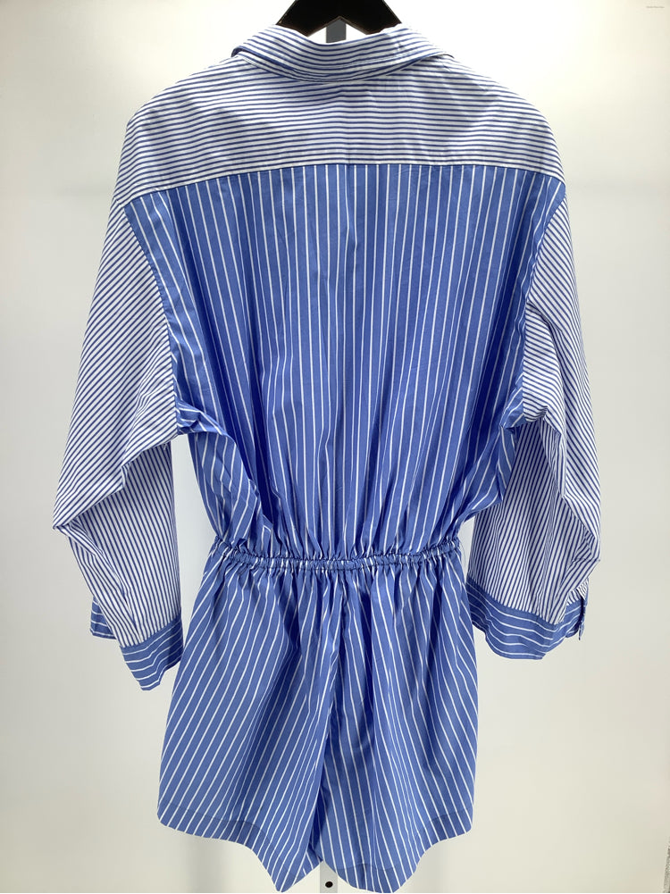 Faithfull the Brand Size 4 Blue & White capaci Romper