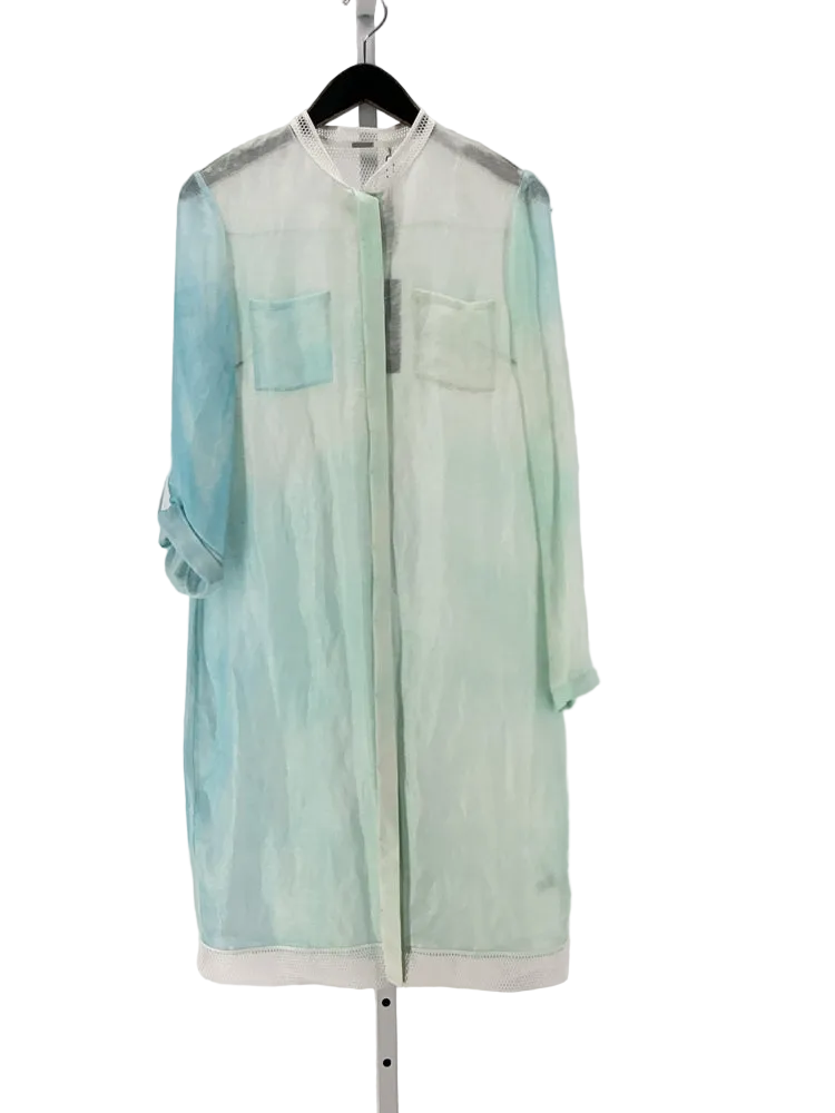 Elie Tahari Size M Blue & Green Dress
