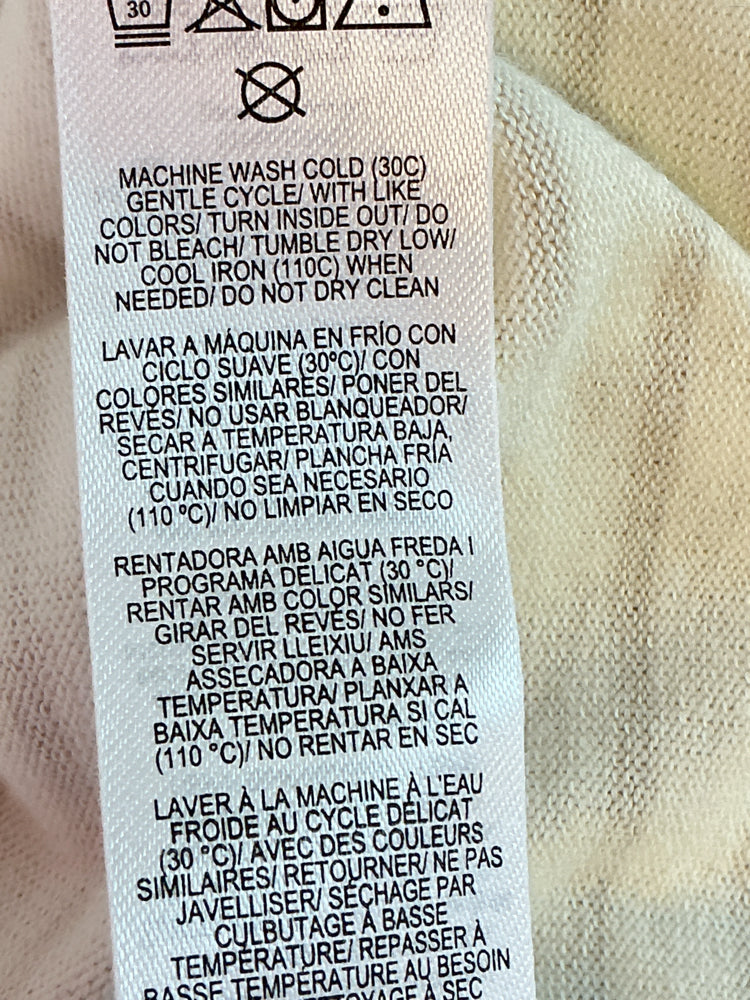 Rag & Bone Size M White & Tan Shirt