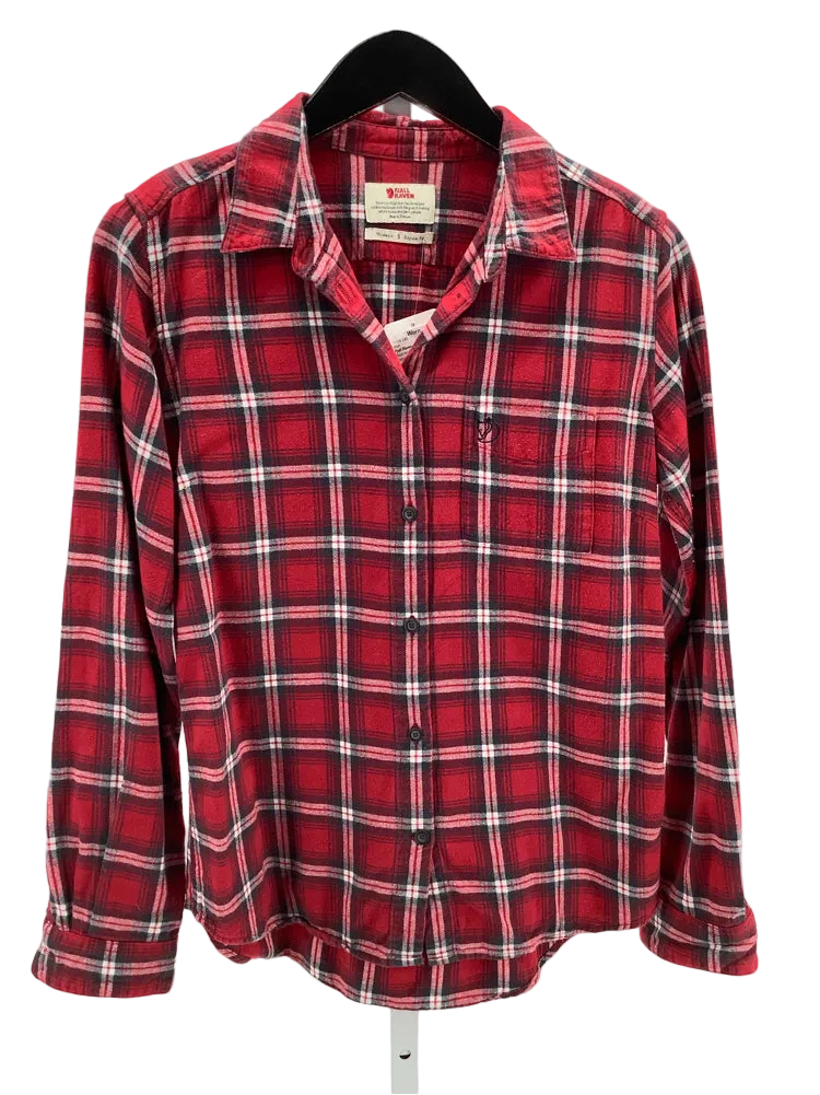 Fjall Raven Size S Red multi Ovik Shirt