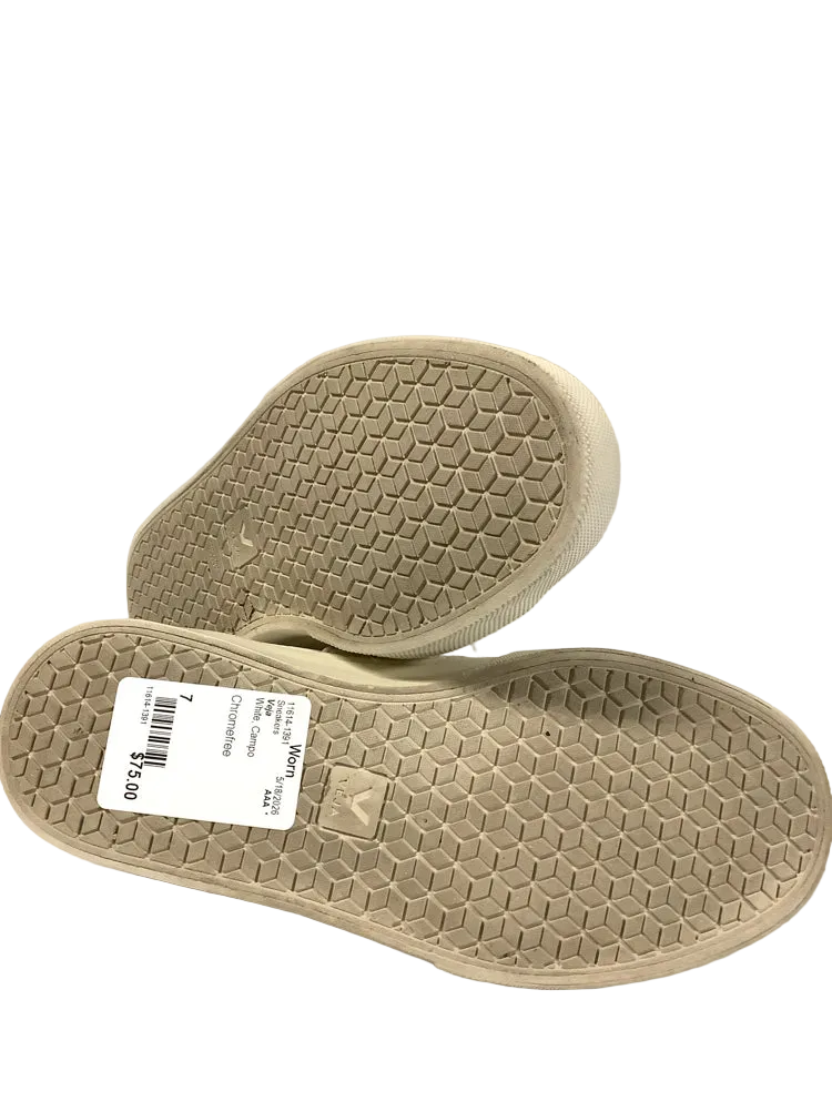 Veja Shoe Size 7 White Campo Sneakers