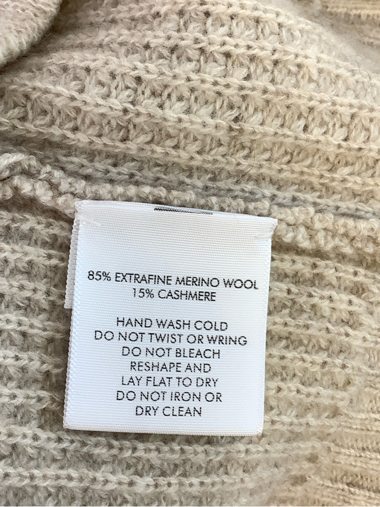 White + Warren Size S Tan Cardigan