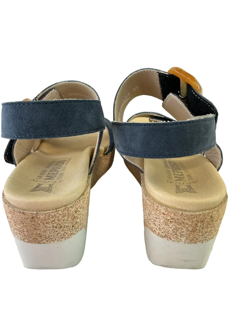 Mephisto Shoe Size 6.5 Navy Wedges