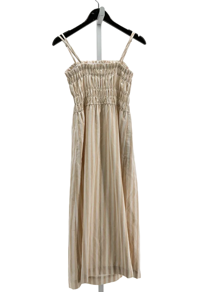 Double Zero Size M Tan & White Dress