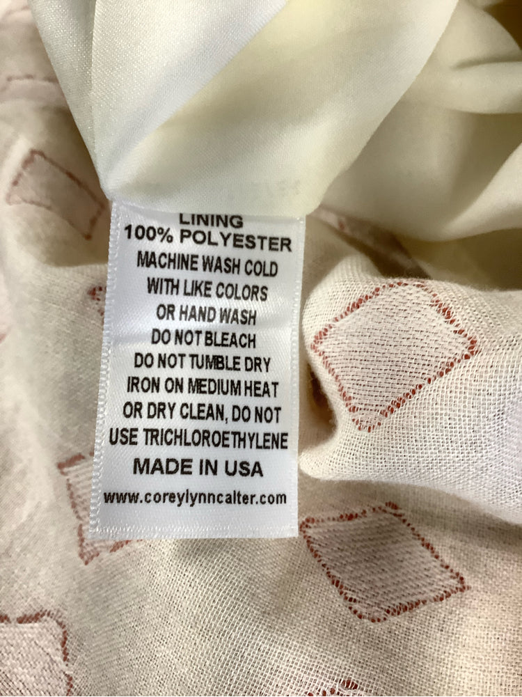 Corey Lynn Calter Size S Cream & orange Aviva Dress