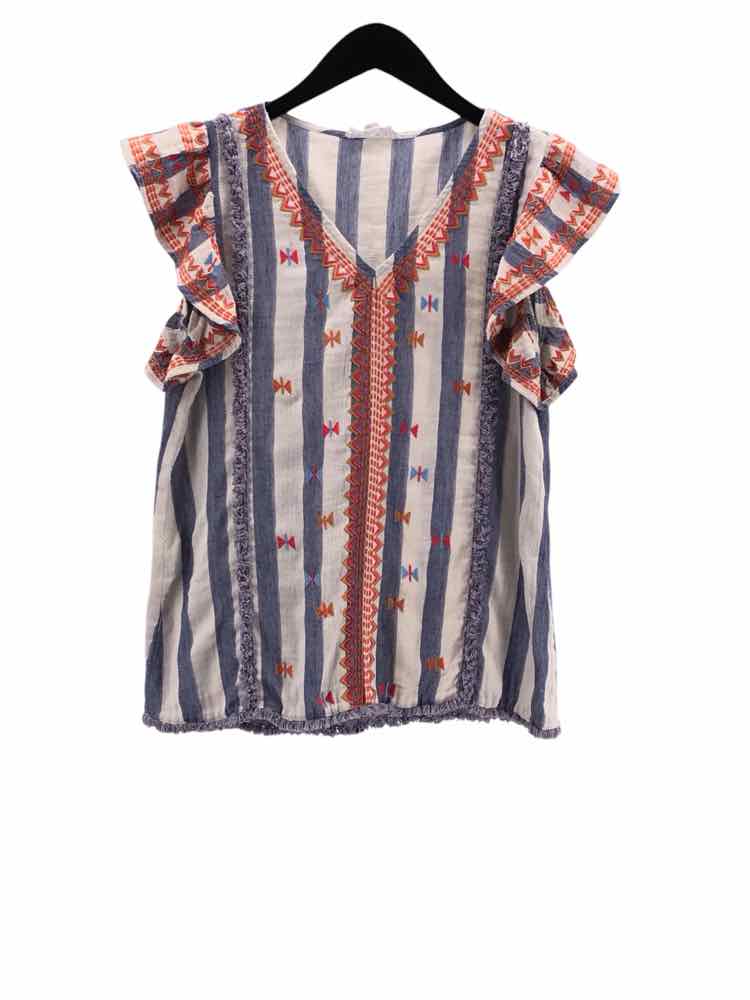 THML Size L Blue Multi Shirt