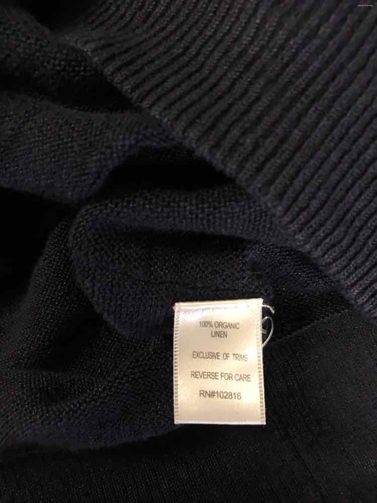 Garnet Hill Size L Navy Cardigan
