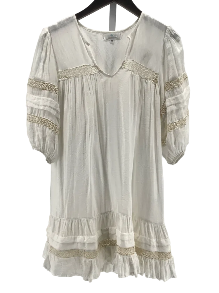 guadalupe Size M White & Tan Dress