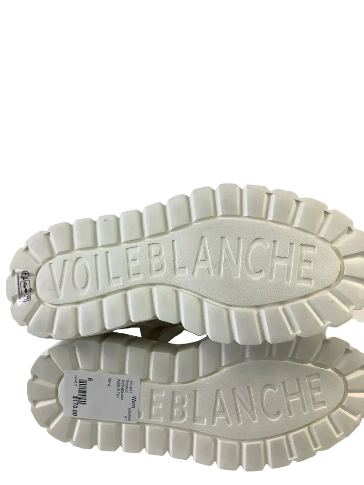 Voile Blanche Shoe Size 6 White & Tan Sneakers