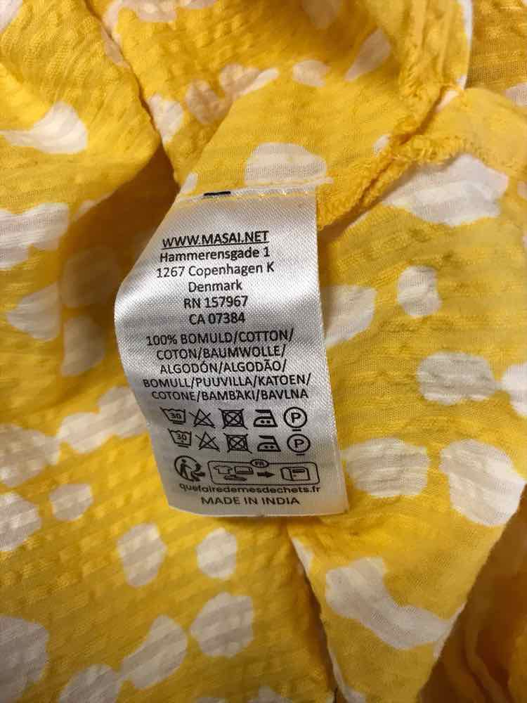 Masai Size M Yellow & White Dress