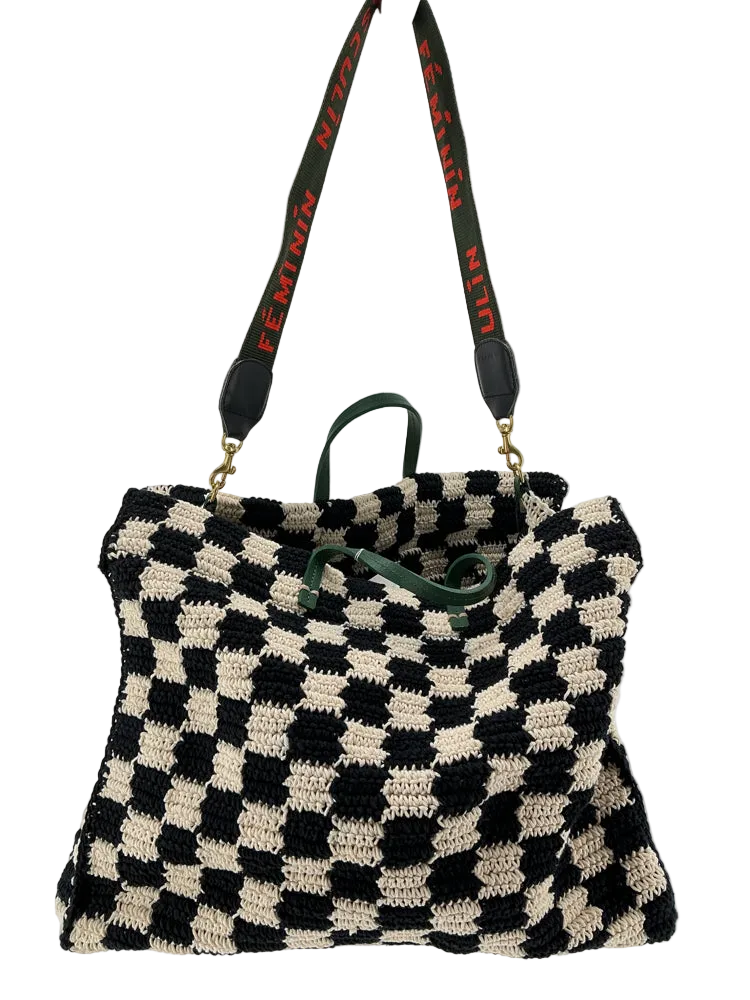 Clare V. Black multi Simple Tote Handbags