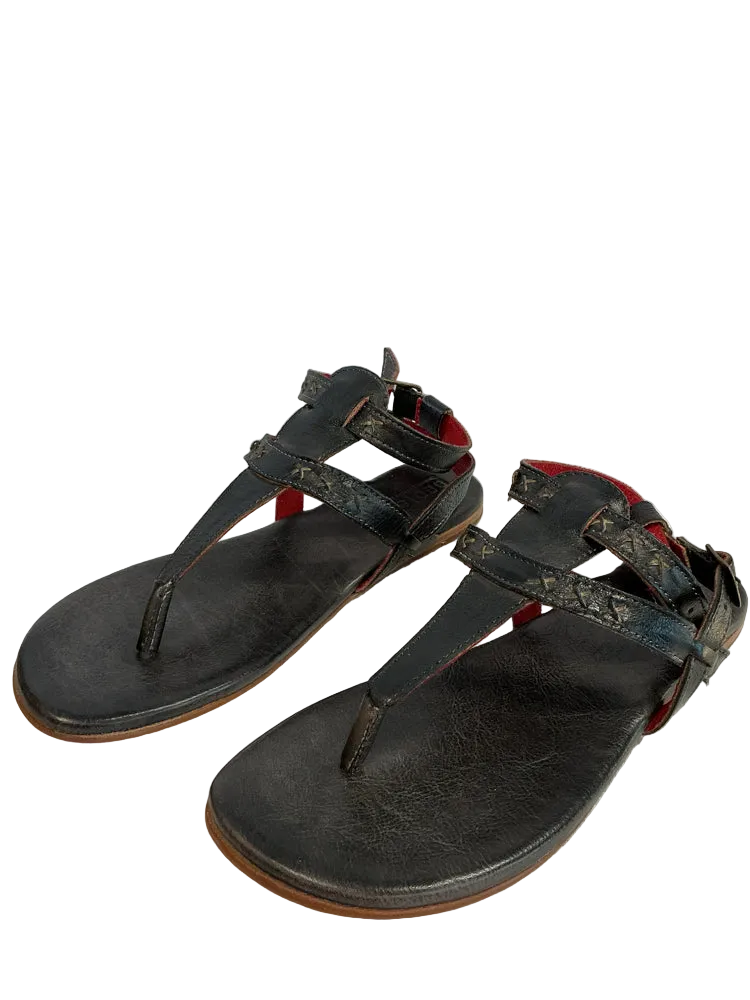Bed Stu Shoe Size 7 Black Moon Sandals