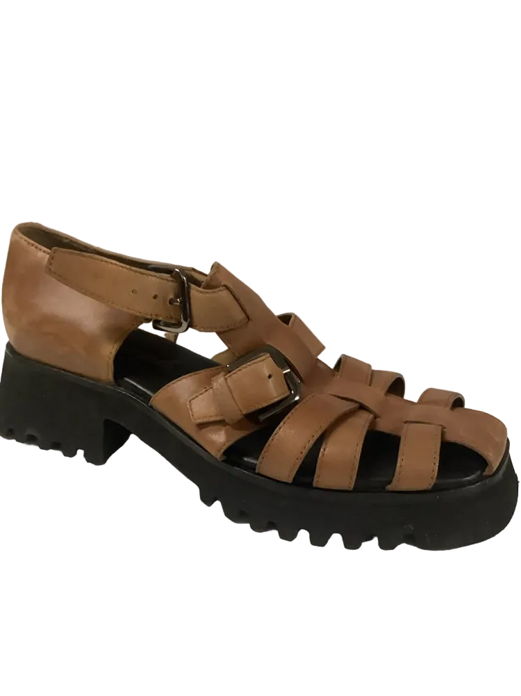 Free People Shoe Size 8 Brown Janis Fisherman Sandals