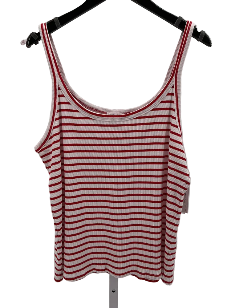 Tribal Jeans Size XL Red & White Tank Top