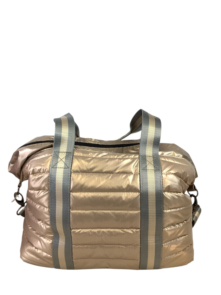 Think Royln Gold & Gray Handbags