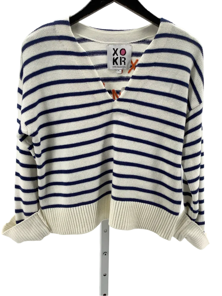 Kerri Rosenthal Size S White multi Sweater