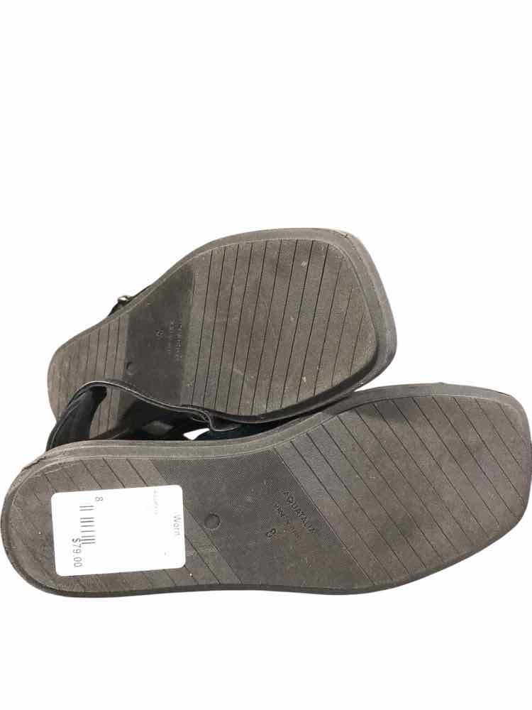 Aquatalia Shoe Size 8 Black & Blue Sandals