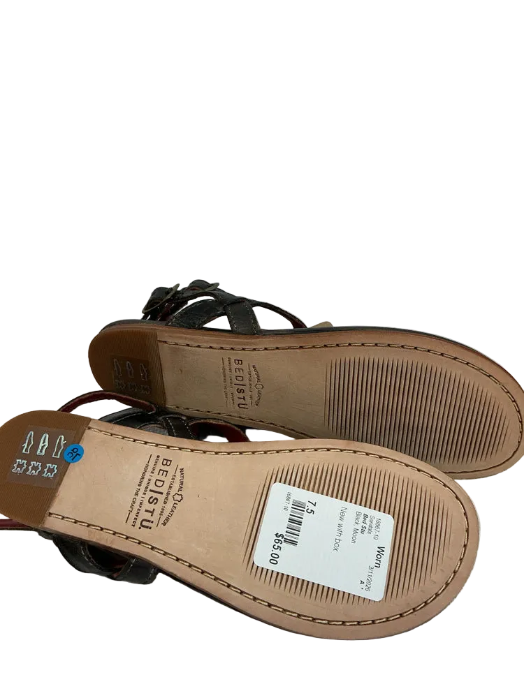 Bed Stu Shoe Size 7.5 Black Moon Sandals