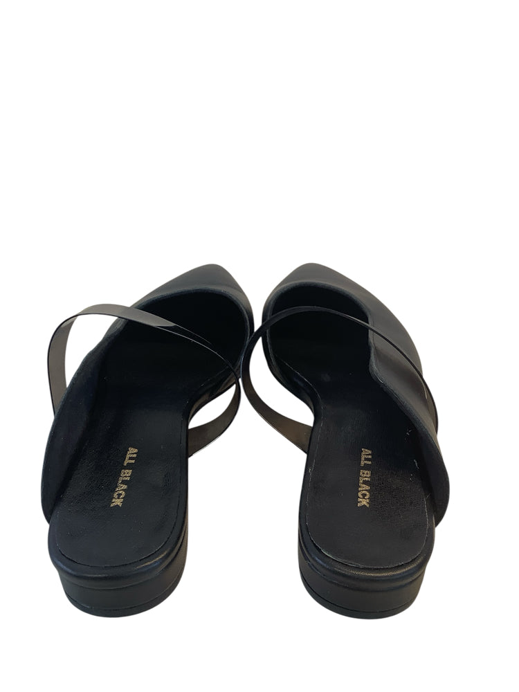 All Black Shoe Size 8 Black Flats