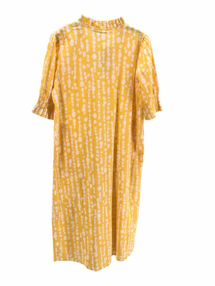 Masai Size M Yellow & White Dress