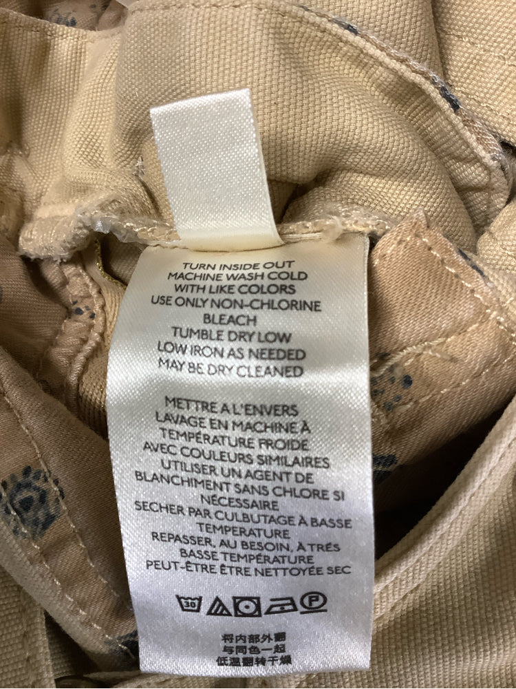 Pilcro Size 28 Tan Overalls