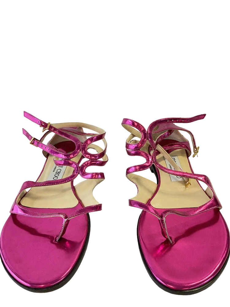 Jimmy Choo Shoe Size 6.5 Pink Sandals