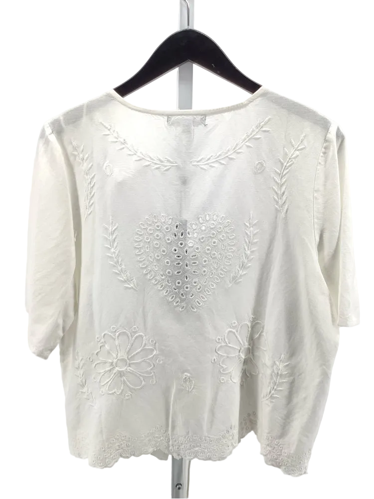 Charlie B Size L White Shirt