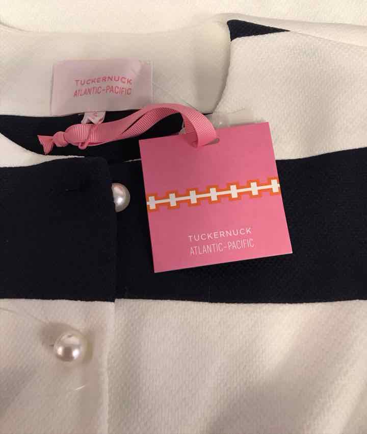 Tuckernuck Size S Navy & white Dress