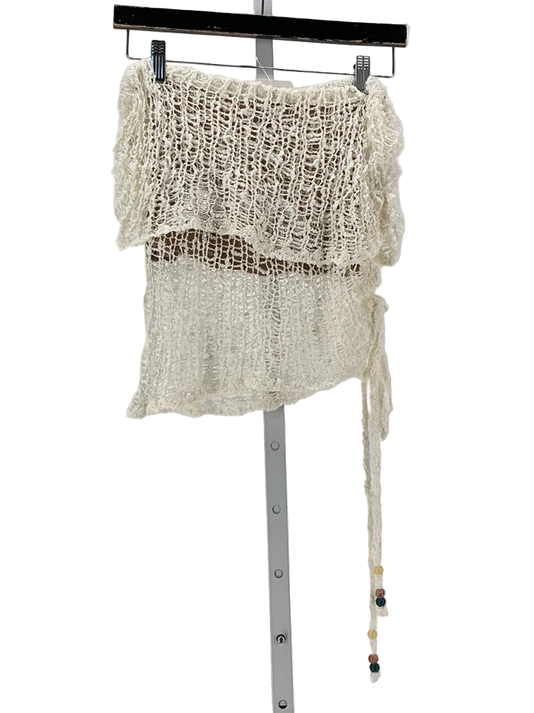 Meshki Size S Cream Dress