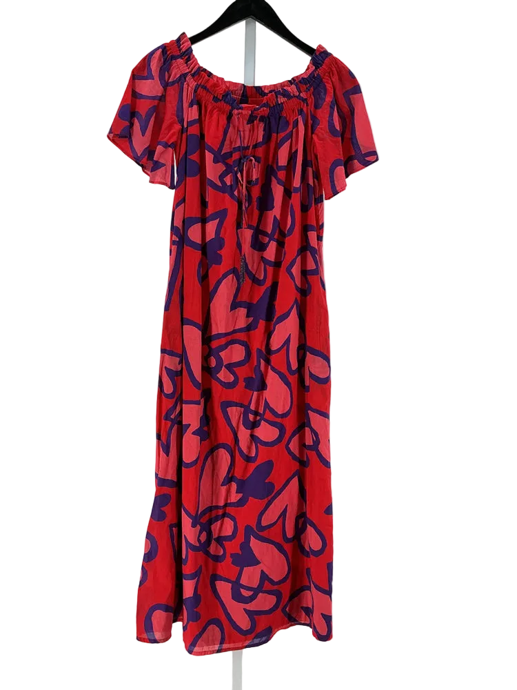 Farm Rio Size XS Red & Blue Dress