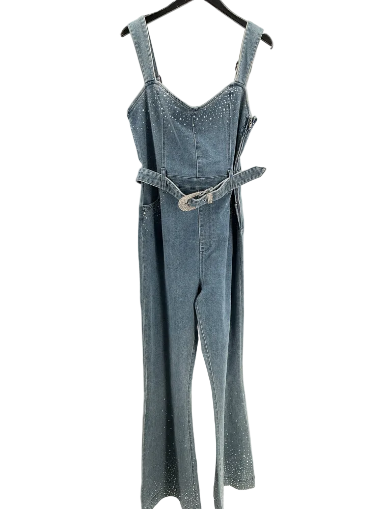 mumu Size XXL Denim Venetian Jumpsuit