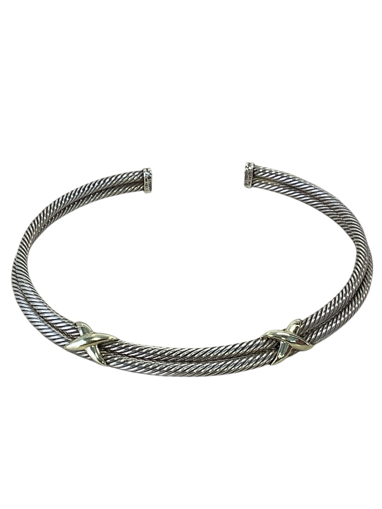 David Yurman Silver & Gold Necklace