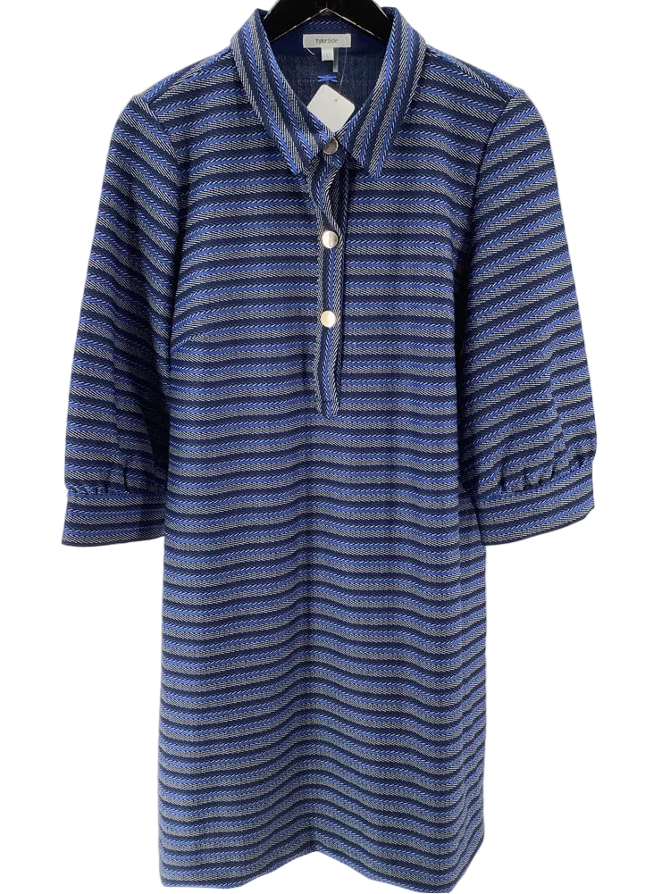 Tyler Boe Size L Navy multi Dress
