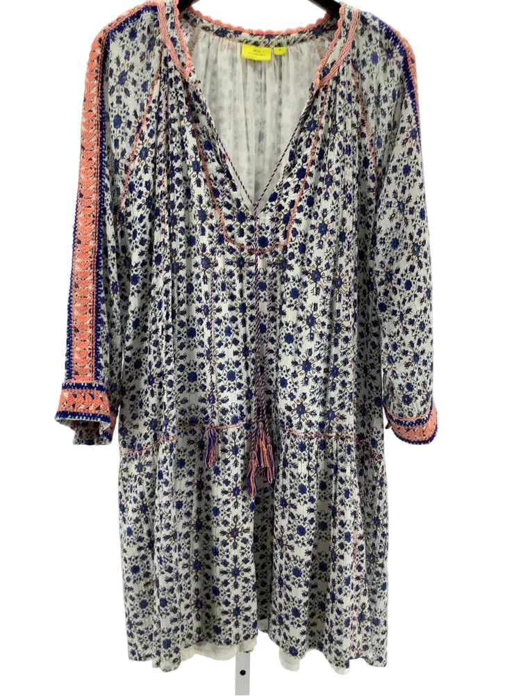 Roller Rabbit Size M Blue Multi Dress