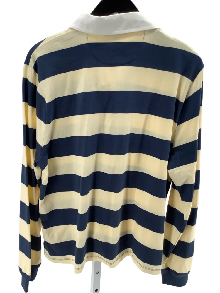 Jcrew Size L Yellow Multi Rugby Shirt