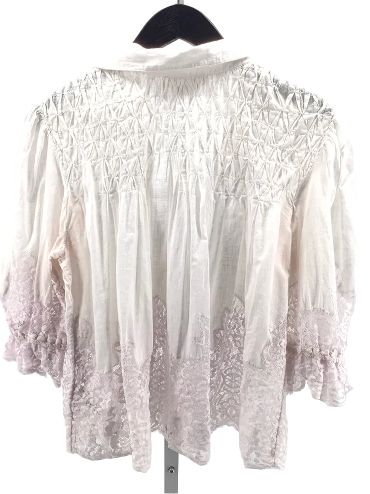by anthropologie Size M White Shirt