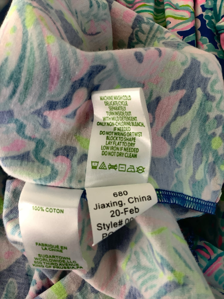 Lilly Pulitzer Size XL Blue Multi Dress